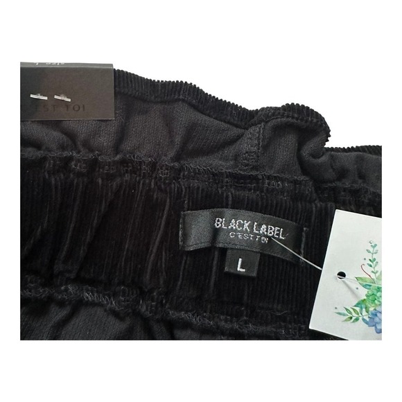 NWT Black Label by  C'est Toi Velvet Black Mini Skirt - Picture 3 of 7